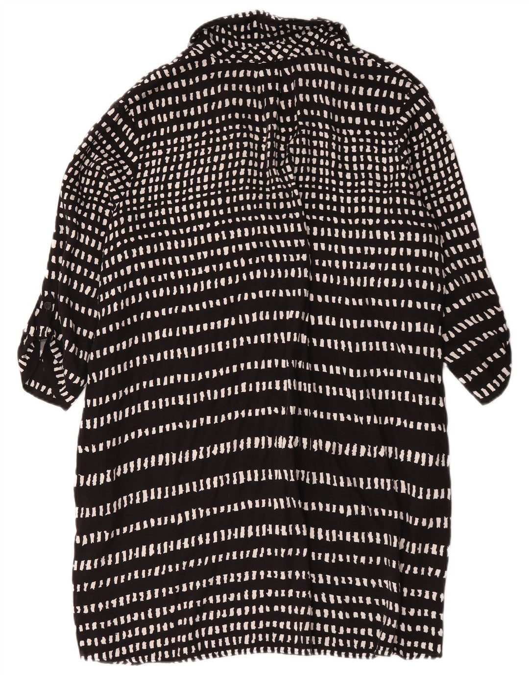 Abito basic da donna con maniche a 3/4 Hobbs UK 18 XL Viscosa geometrica nera