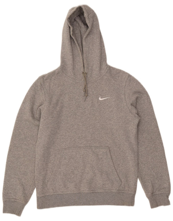 Felpa con cappuccio da uomo Nike Small in cotone chiazzato grigio