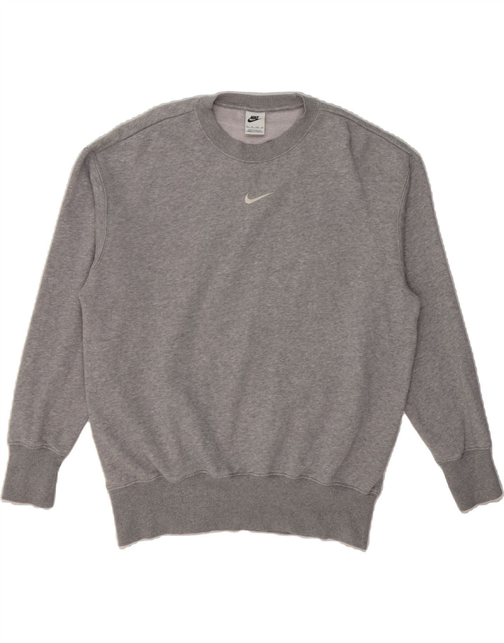 NIKE Mens Oversized Sweatshirt Jumper XS Grey Cotton Vintage Nike and Second-Hand Nike from Messina Hembry 