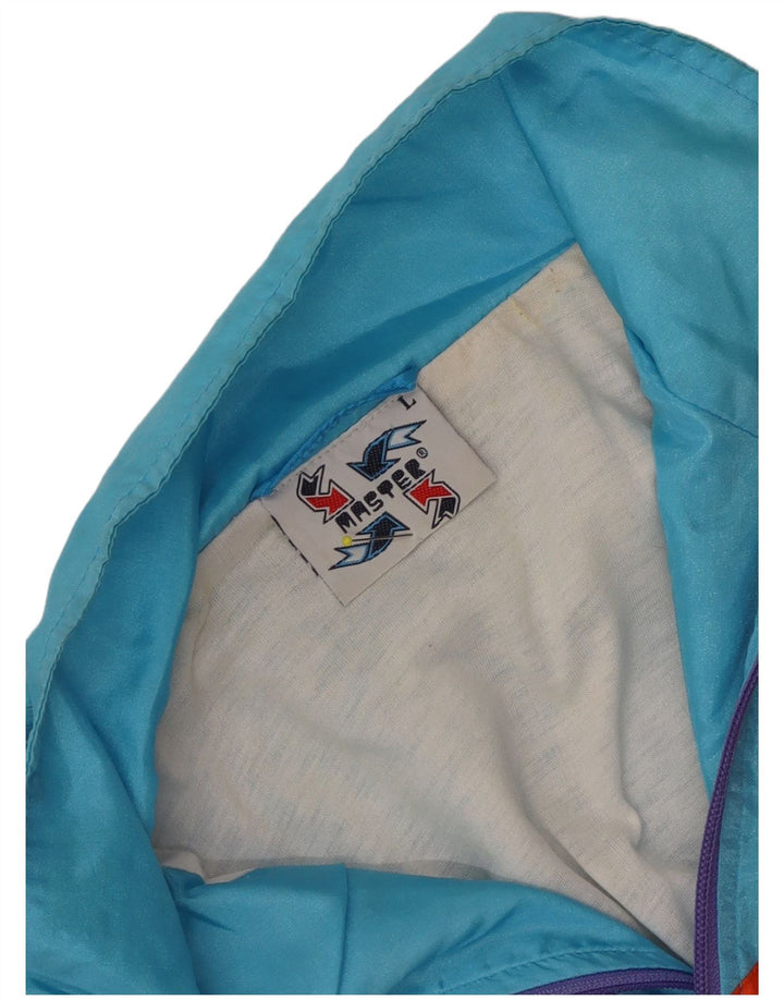 Giacca da tuta da uomo Master, grande, in nylon color block multicolore