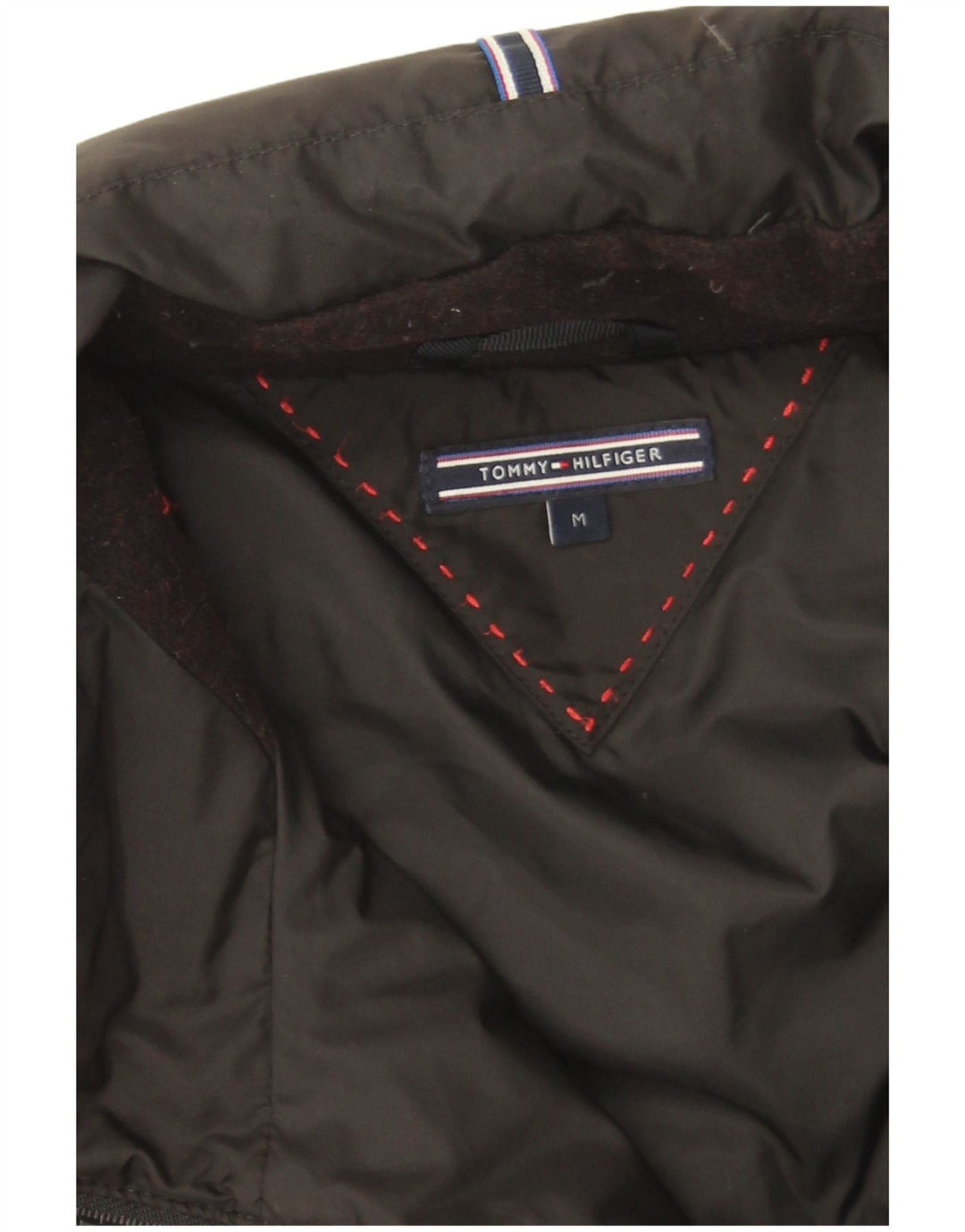 Cappotto imbottito da donna Tommy Hilfiger UK 14 poliestere nero medio