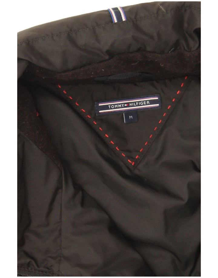 Cappotto imbottito da donna Tommy Hilfiger UK 14 poliestere nero medio