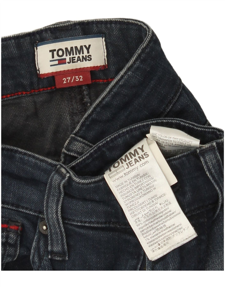 Jeans slim da uomo Tommy Hilfiger W27 L32 cotone blu navy