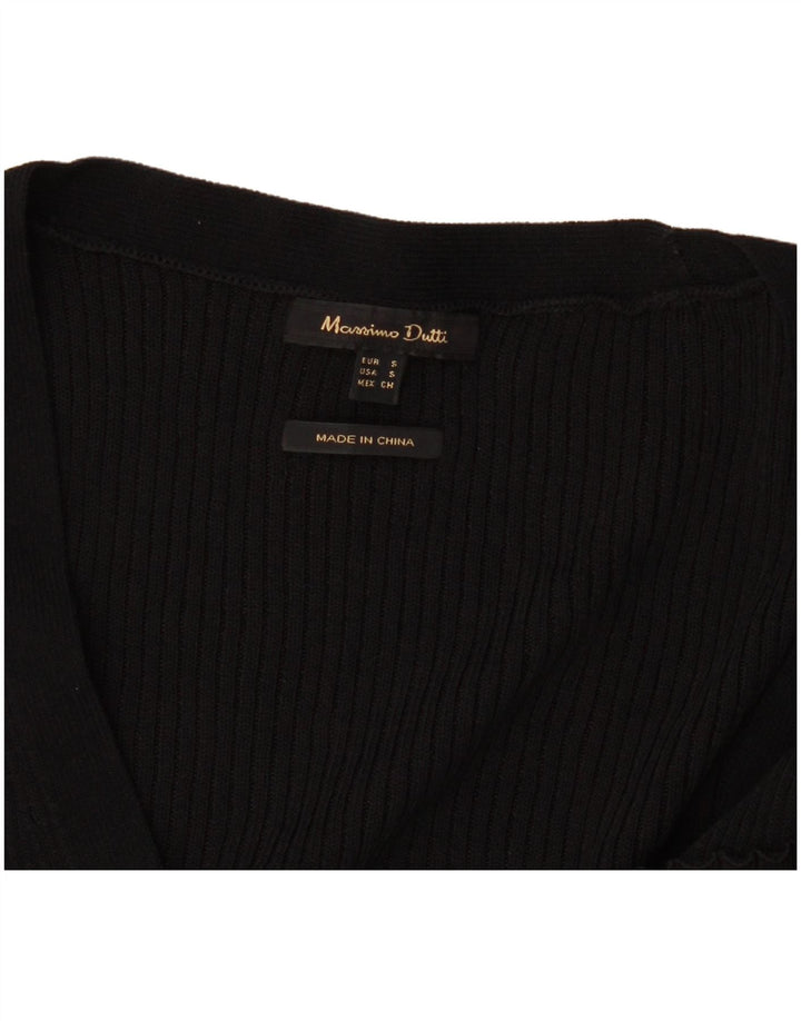 Maglione cardigan da donna Massimo Dutti UK 8 piccolo nero