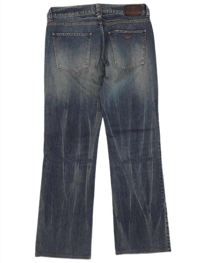 Jeans bootcut da uomo vestibilità regolare ARMANI W33 L32 cotone blu
