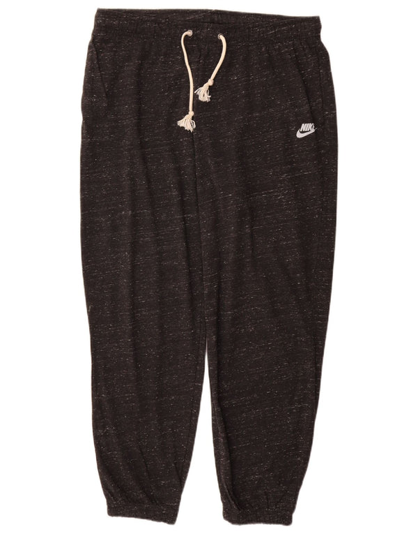 Pantaloni da tuta da donna Nike Joggers UK 14 Large Black Flecked Cotton