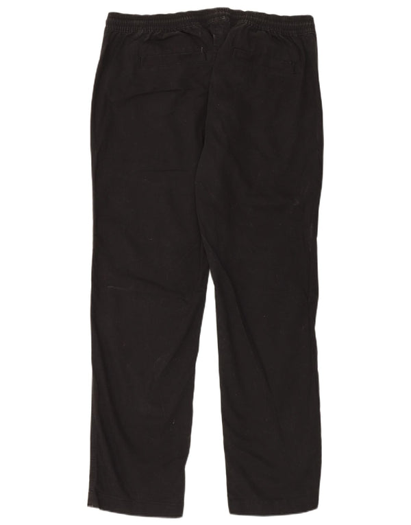 Pantaloni chino dritti da uomo Marks & Spencer XL W39 L30 cotone nero