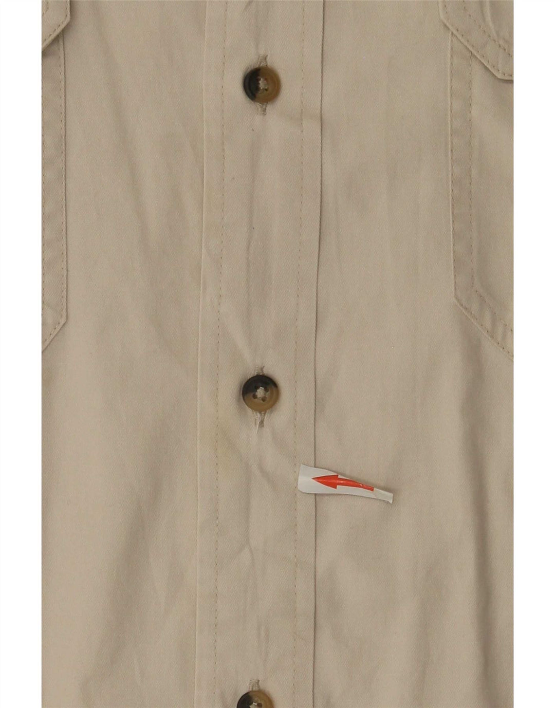 Camicia a maniche corte da uomo WRANGLER grande in cotone beige