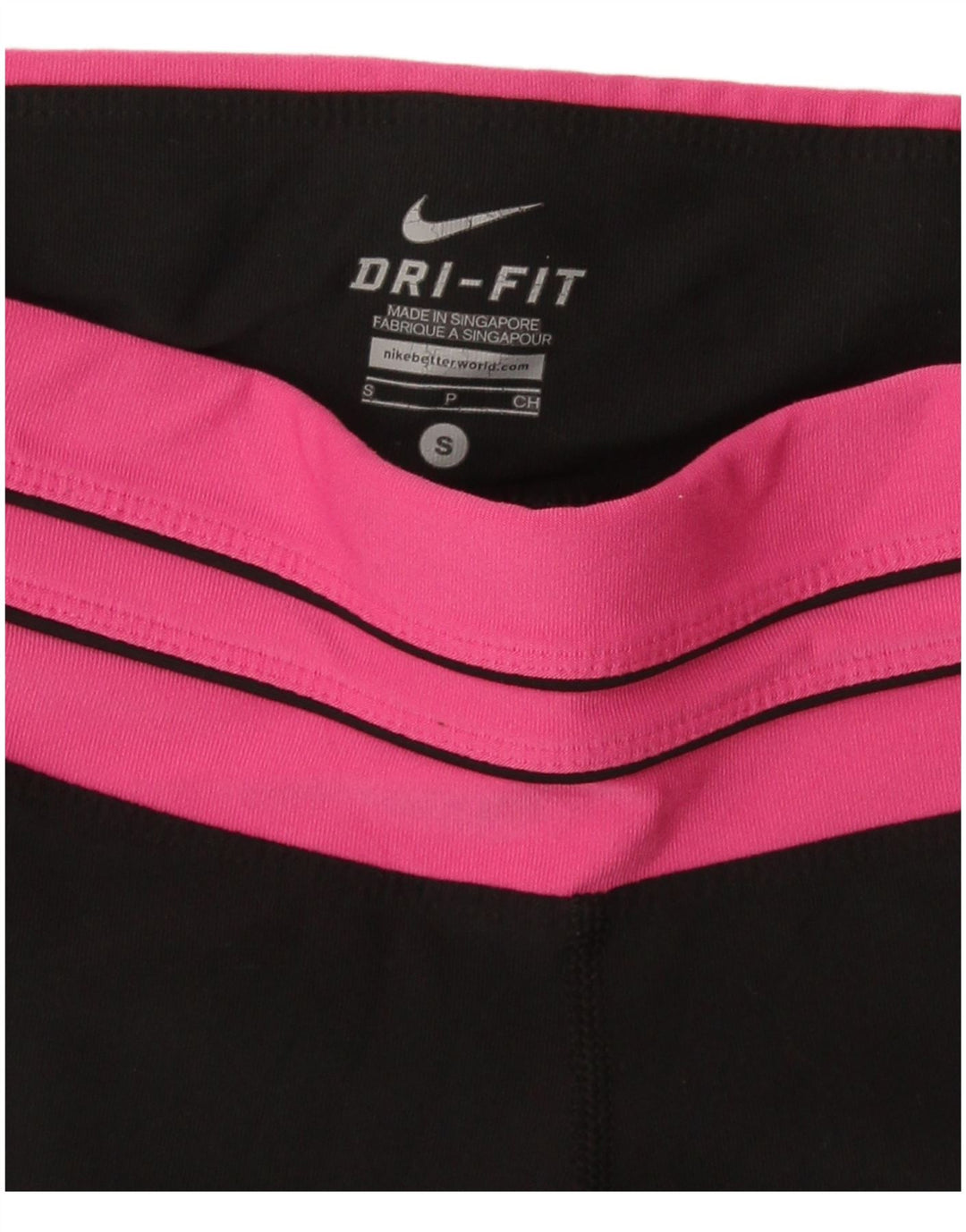 Leggings Nike Dri Fit Capri da donna UK 8 Small Black Colourblock