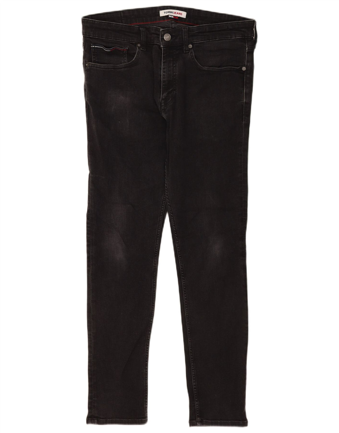 Jeans slim da uomo Tommy Hilfiger W34 L29 cotone nero