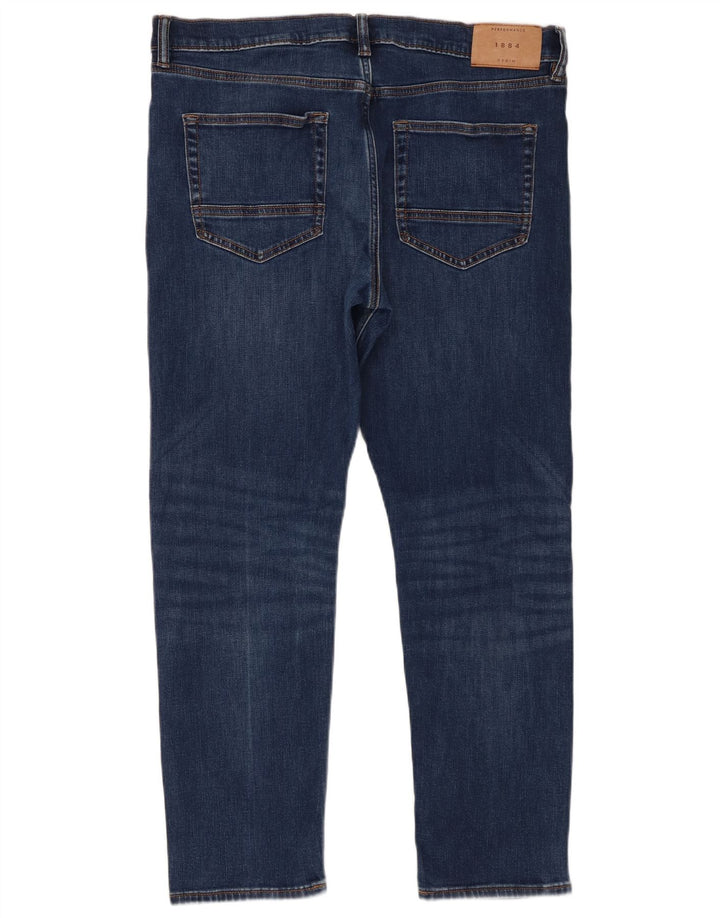 Jeans slim da uomo Marks & Spencer W36 L29 cotone blu