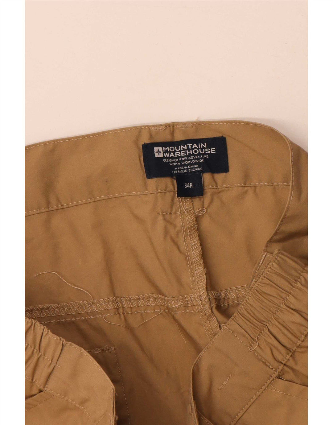 Pantaloni cargo dritti da uomo Mountain Warehouse W34 L33 poliestere marrone
