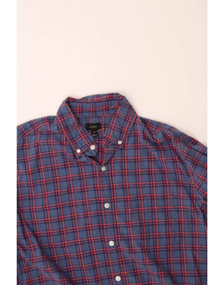 J. CREW Mens Shirt Medium Blue Check Cotton Vintage J. Crew and Second-Hand J. Crew from Messina Hembry 