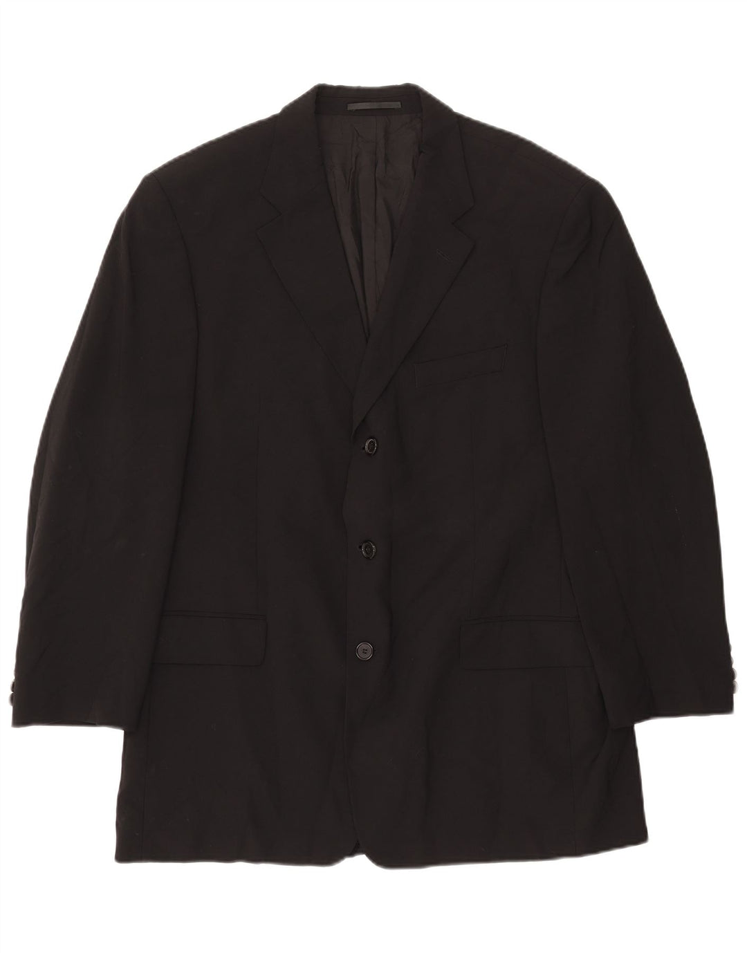 Giacca blazer da uomo a 3 bottoni HUGO BOSS EU 54 2XL lana nera