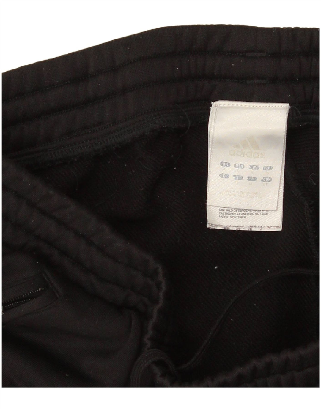 Pantaloni della tuta da donna Adidas UK 10 piccoli poliestere nero