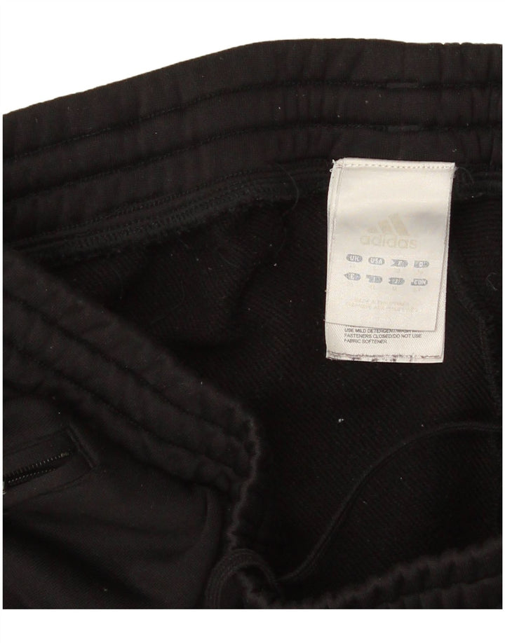 Pantaloni della tuta da donna Adidas UK 10 piccoli poliestere nero