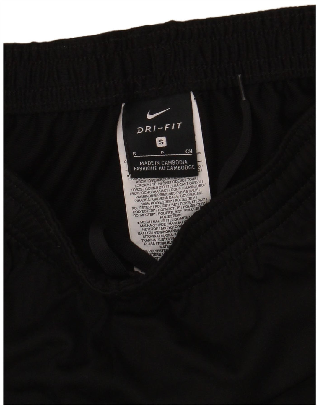 Pantaloni da tuta Nike Dri Fit da uomo, piccoli, in poliestere color block nero
