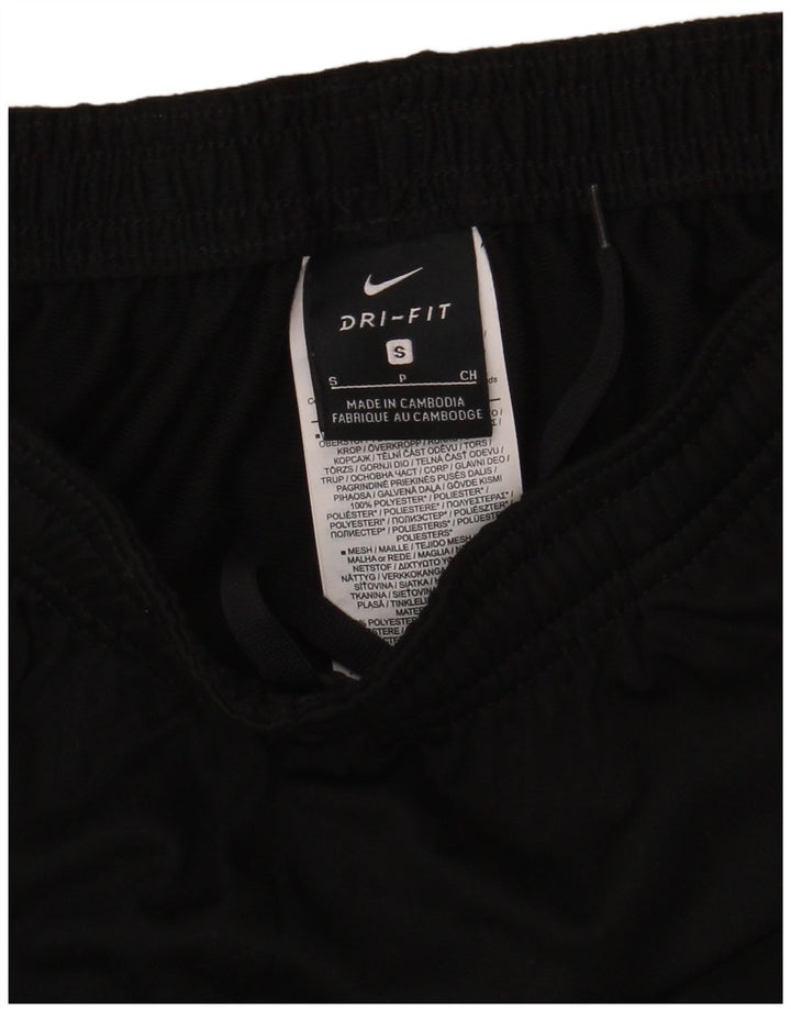 Pantaloni da tuta Nike Dri Fit da uomo, piccoli, in poliestere color block nero