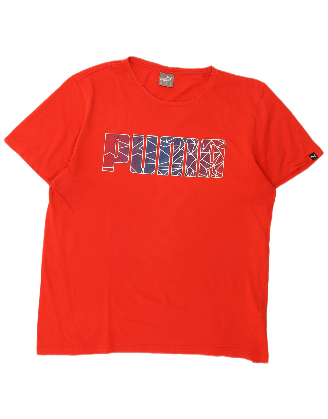 T-shirt grafica da uomo Puma XL rossa in cotone