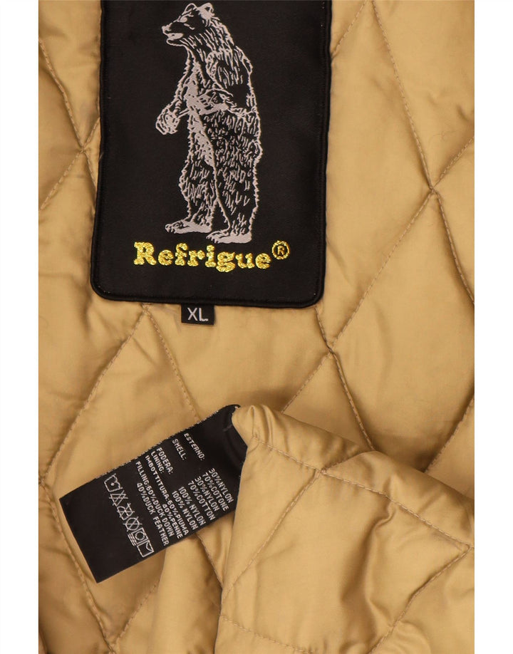Giacca imbottita da uomo Refrigue UK 42 XL Nylon beige