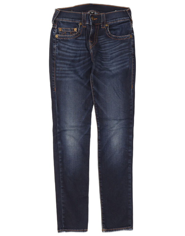 Jeans skinny da donna True Religion W28 L31 cotone blu navy