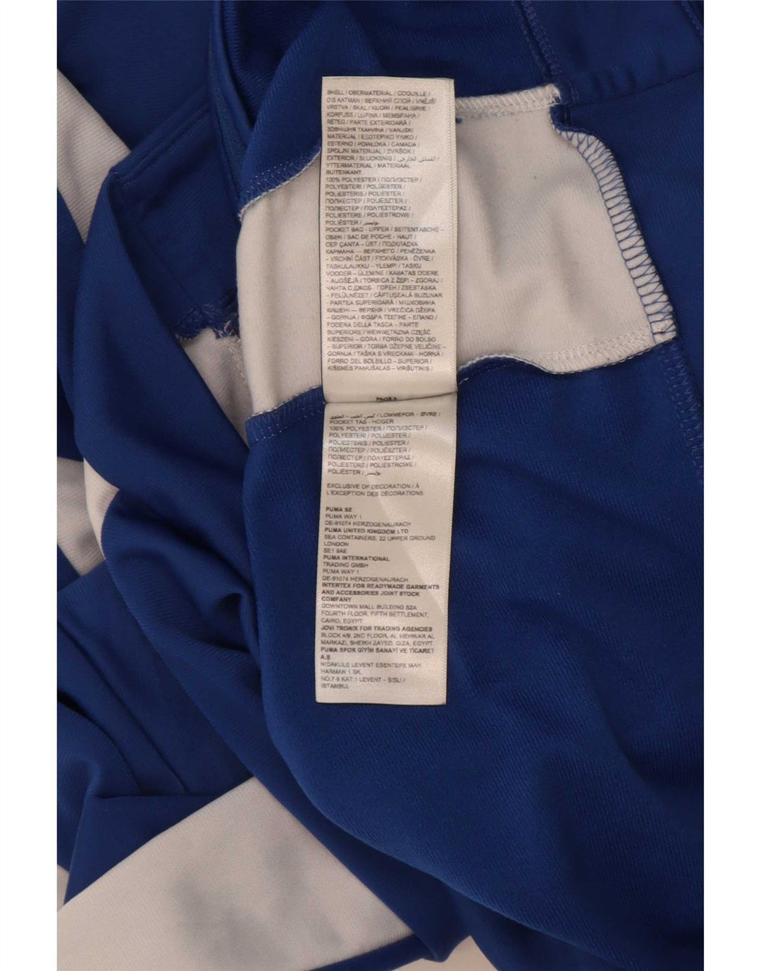 Giacca da ginnastica grafica da ragazzo Puma 15-16 anni Blu Colourblock