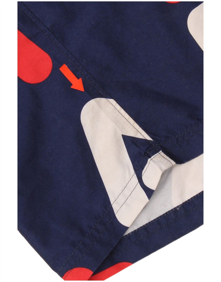 Pantaloncini da bagno grafici da uomo Fila XL poliestere blu navy