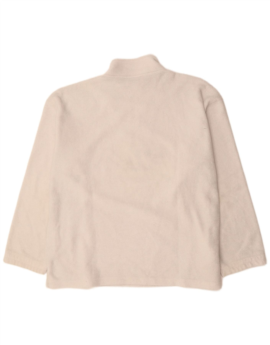 Maglione in pile da uomo Fila con zip grafica e collo 2XL poliestere bianco sporco