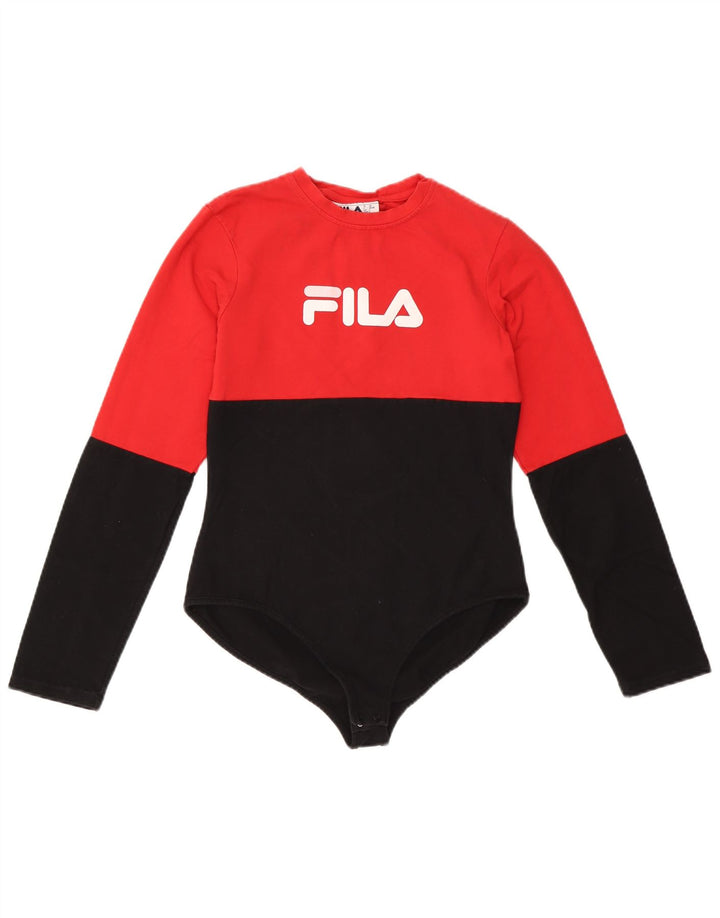 Body grafico da donna FILA UK 14 Large multicolore Colourblock