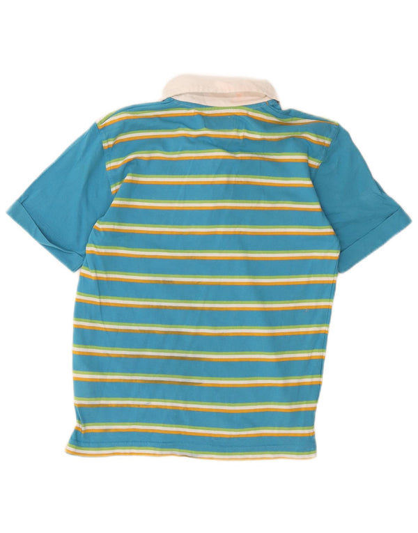 Polo grafica da bambino CHAMPION 9-10 anni in cotone a righe blu medio