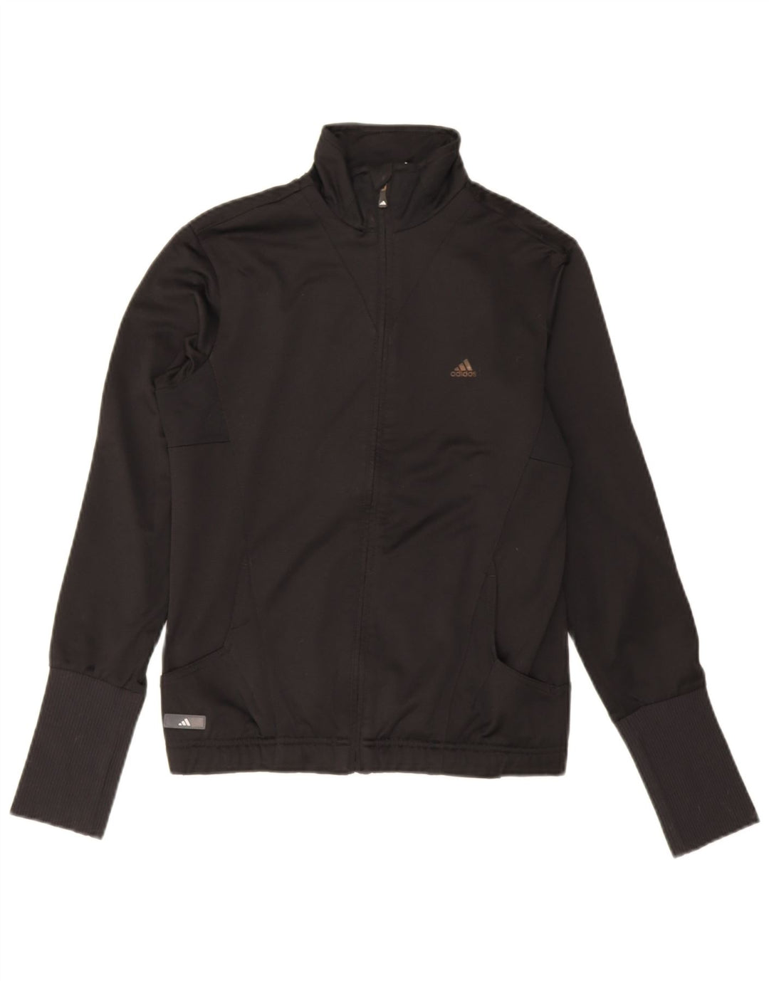 Giacca da tuta da donna Adidas UK 12 Medium Nero Poliestere
