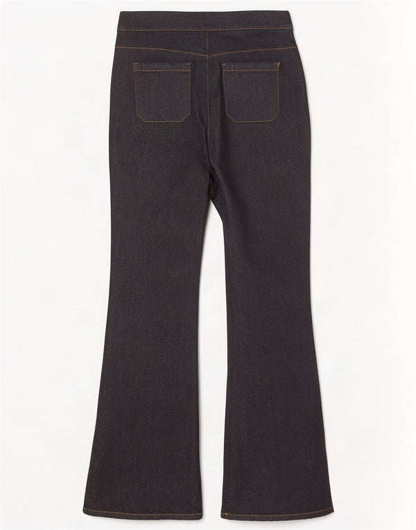 Jeans Bootcut da donna Benetton UK 12 Medio W32 L34 Cotone blu navy