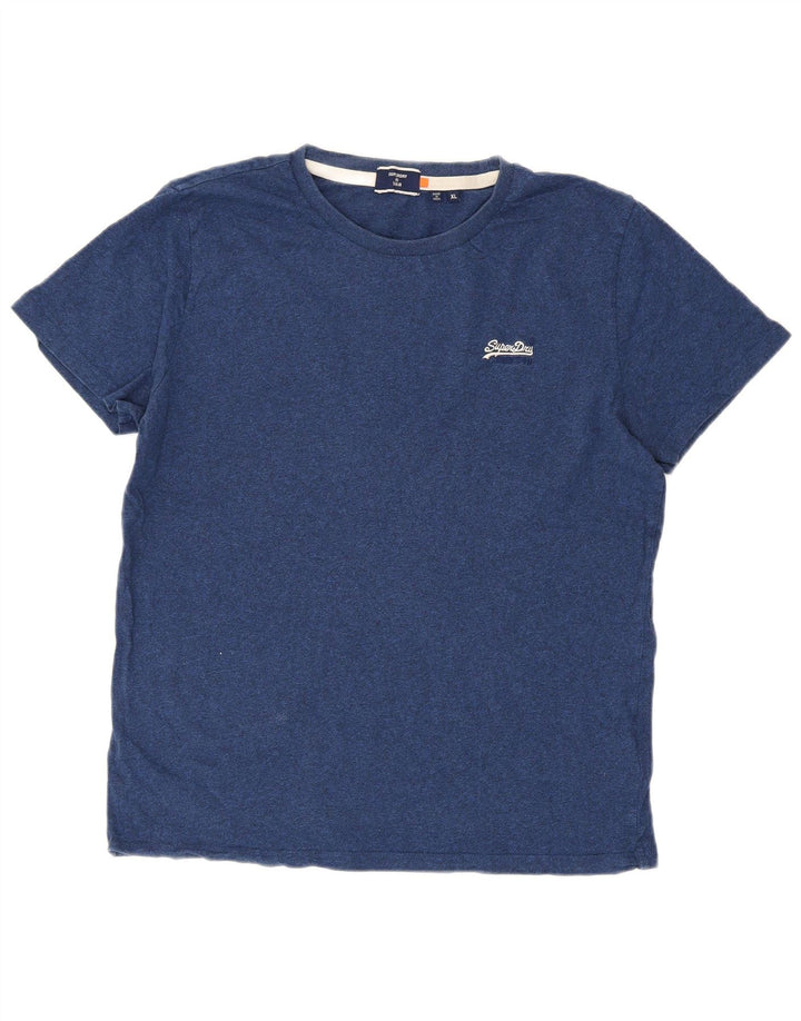 T-shirt da uomo Superdry Top XL in cotone blu navy