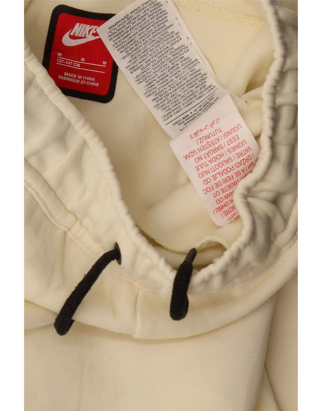 Pantaloni da tuta da ragazzo NIKE Joggers 10-11 anni medio bianco sporco