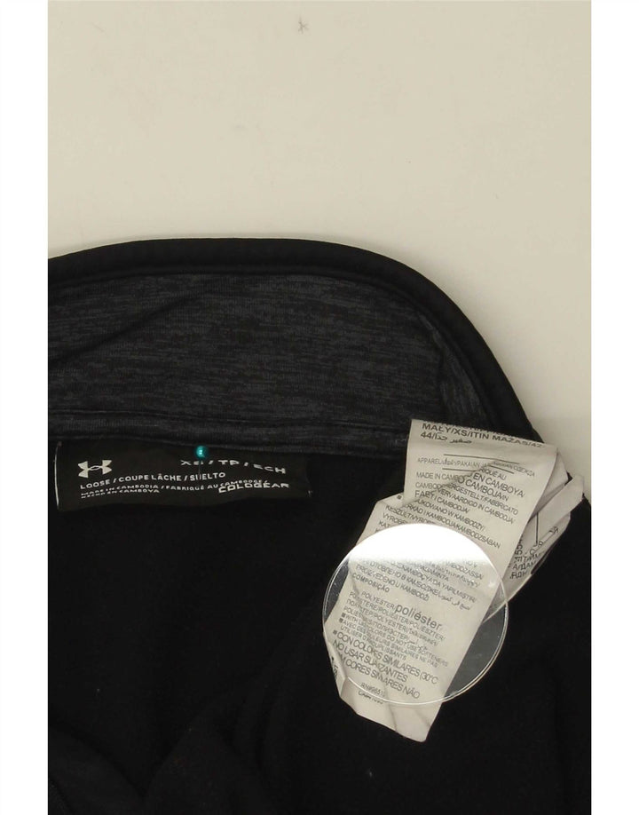 Felpa da uomo Under Armour Cold Gear con zip e collo maglione XS poliestere nero