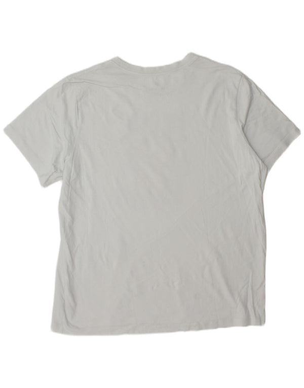 T-shirt grafica da uomo Nike Top XL in cotone bianco