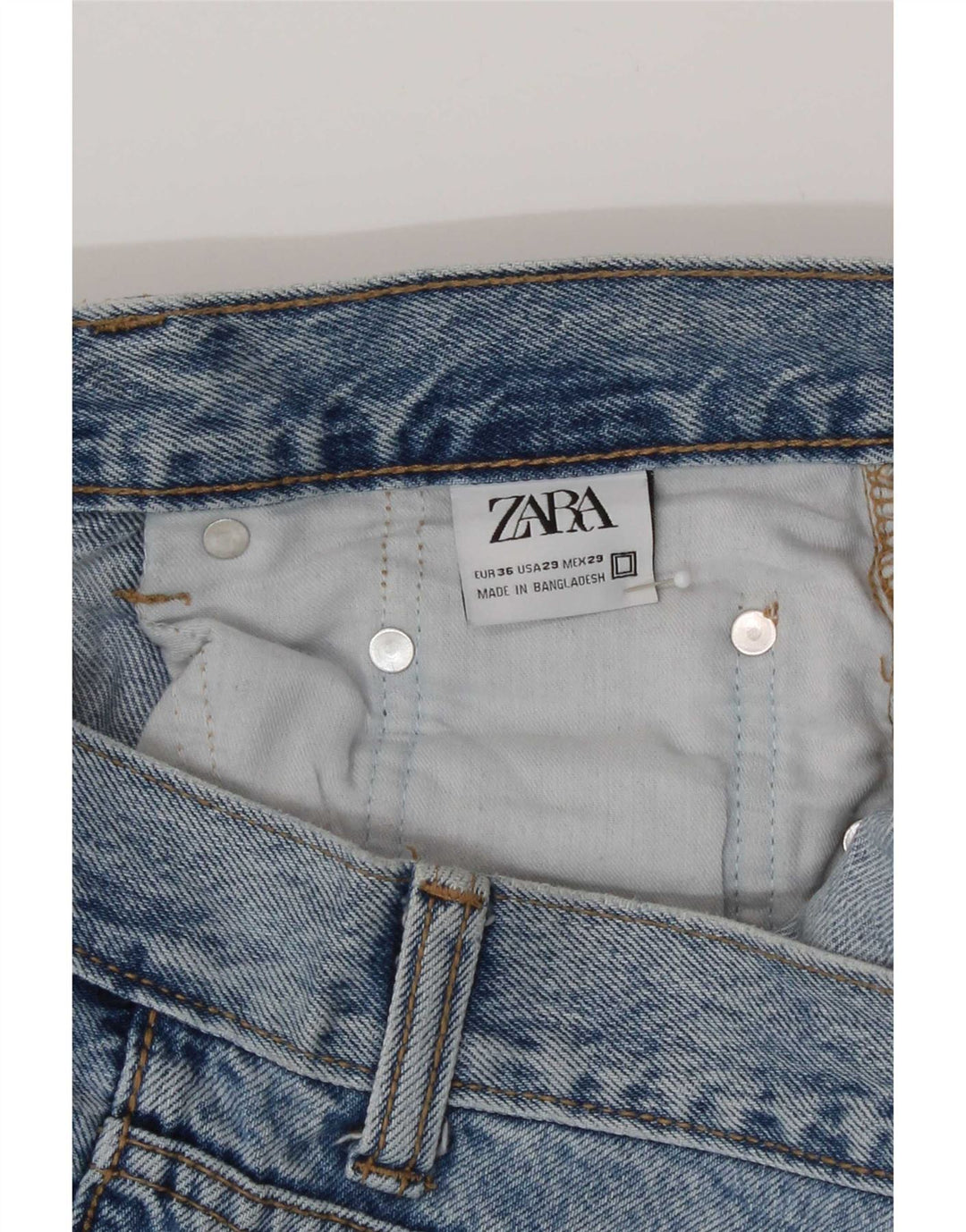 Jeans dritti da donna Zara EU 36 XS W29 L25 Blu