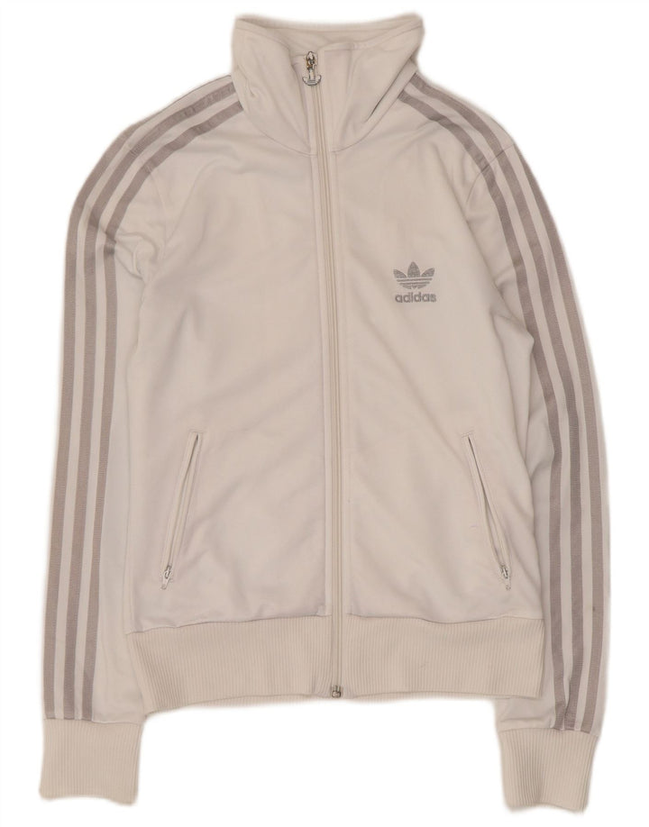 Giacca da ginnastica grafica da donna Adidas EU 38 Medium White