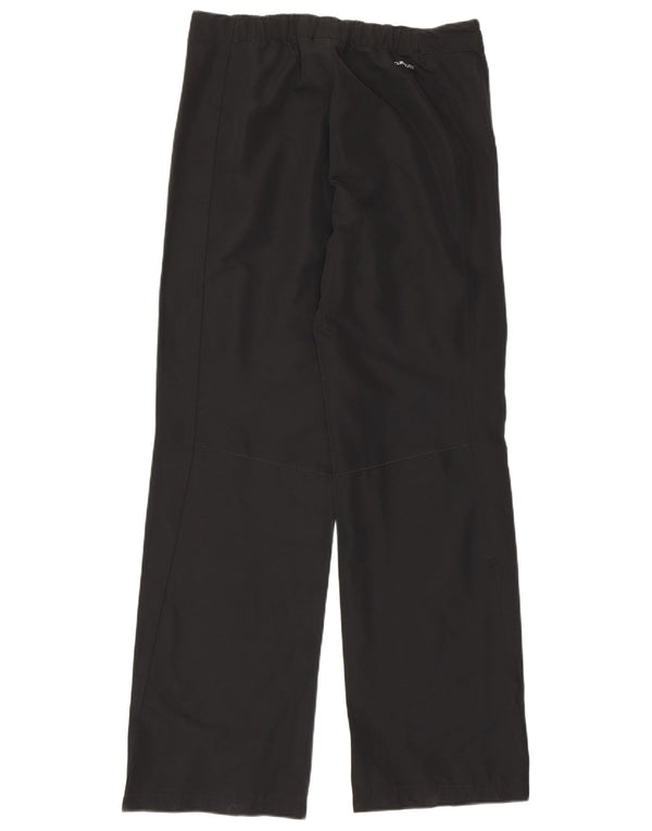 Pantaloni dritti da donna Adidas UK 12 Medium W30 L31 poliestere nero