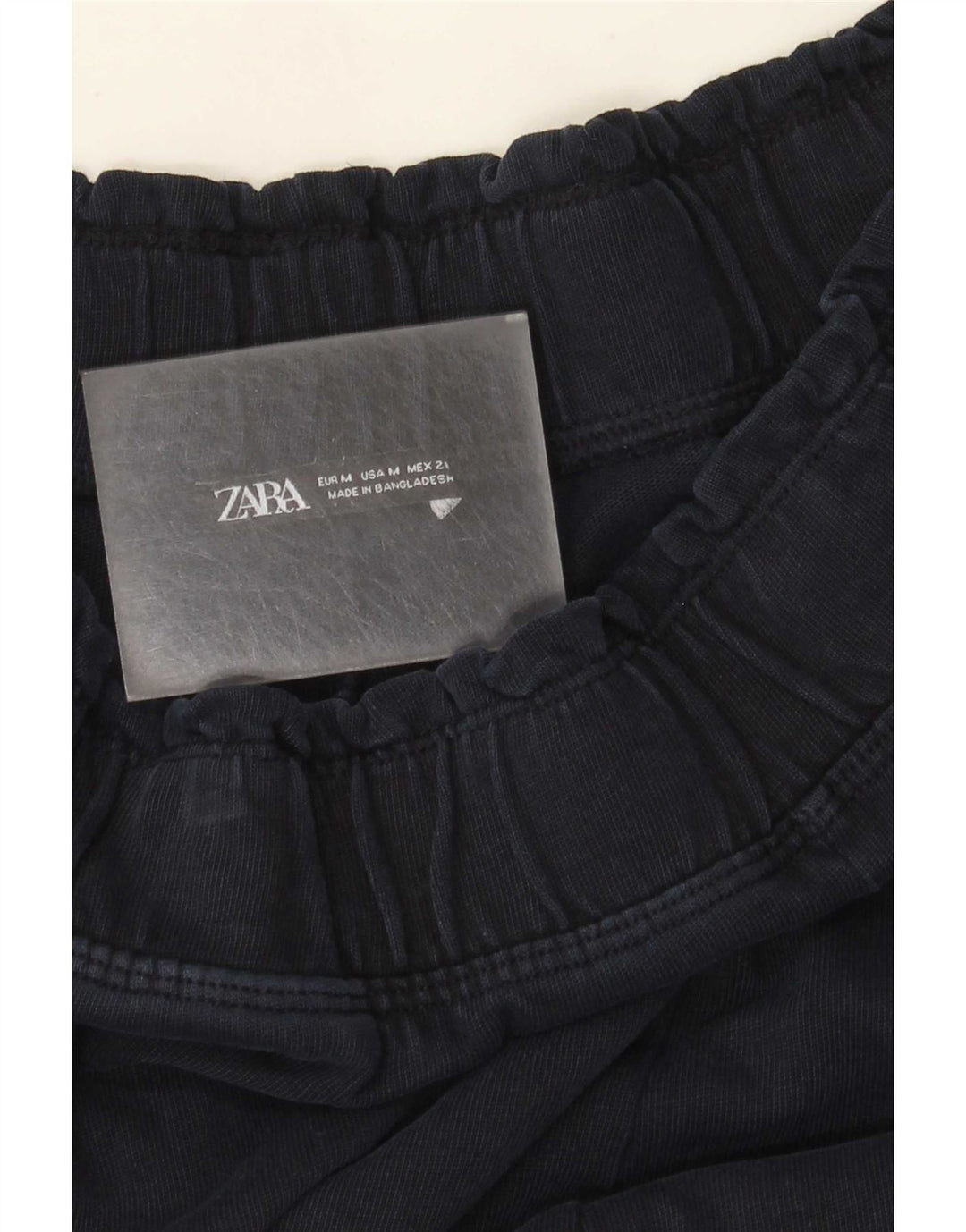 Pantaloni a gamba larga da donna Zara UK 14 blu navy medio