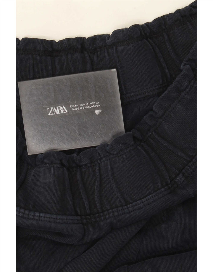 Pantaloni a gamba larga da donna Zara UK 14 blu navy medio