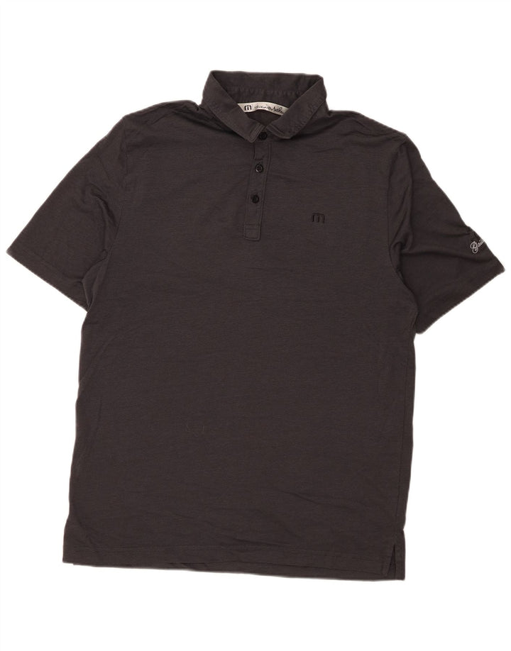 Polo da uomo TRAVIS MATHEW media cotone nero