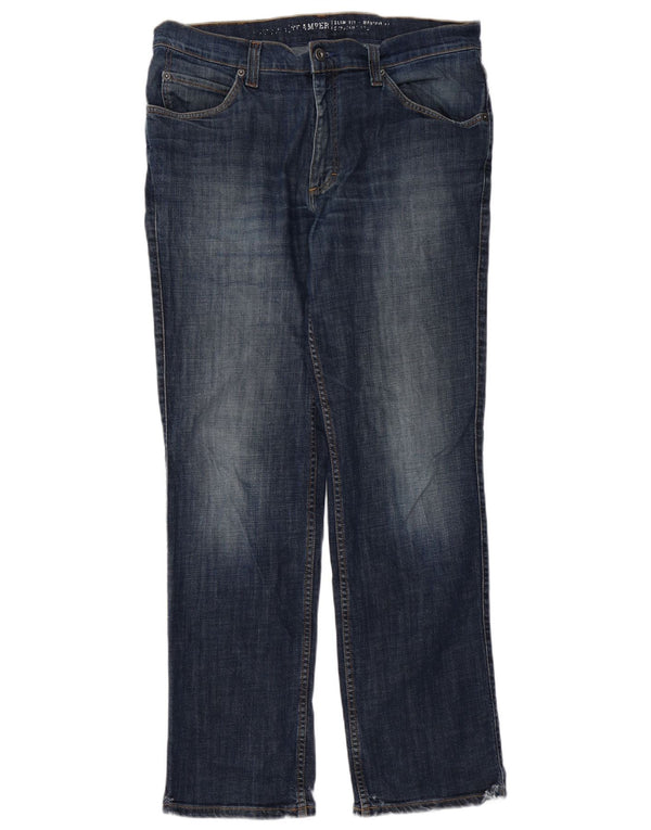 Mustang Jeans slim da uomo Tramper W36 L32 Blu navy