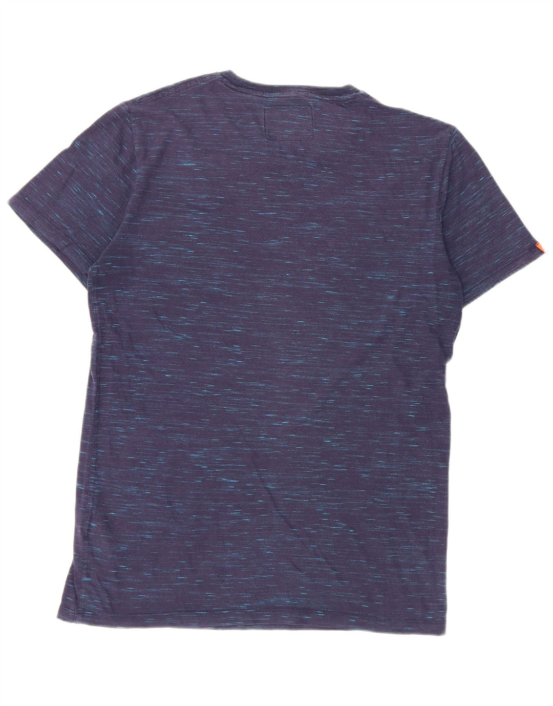T-shirt da uomo Superdry Top Large in cotone chiazzato blu navy