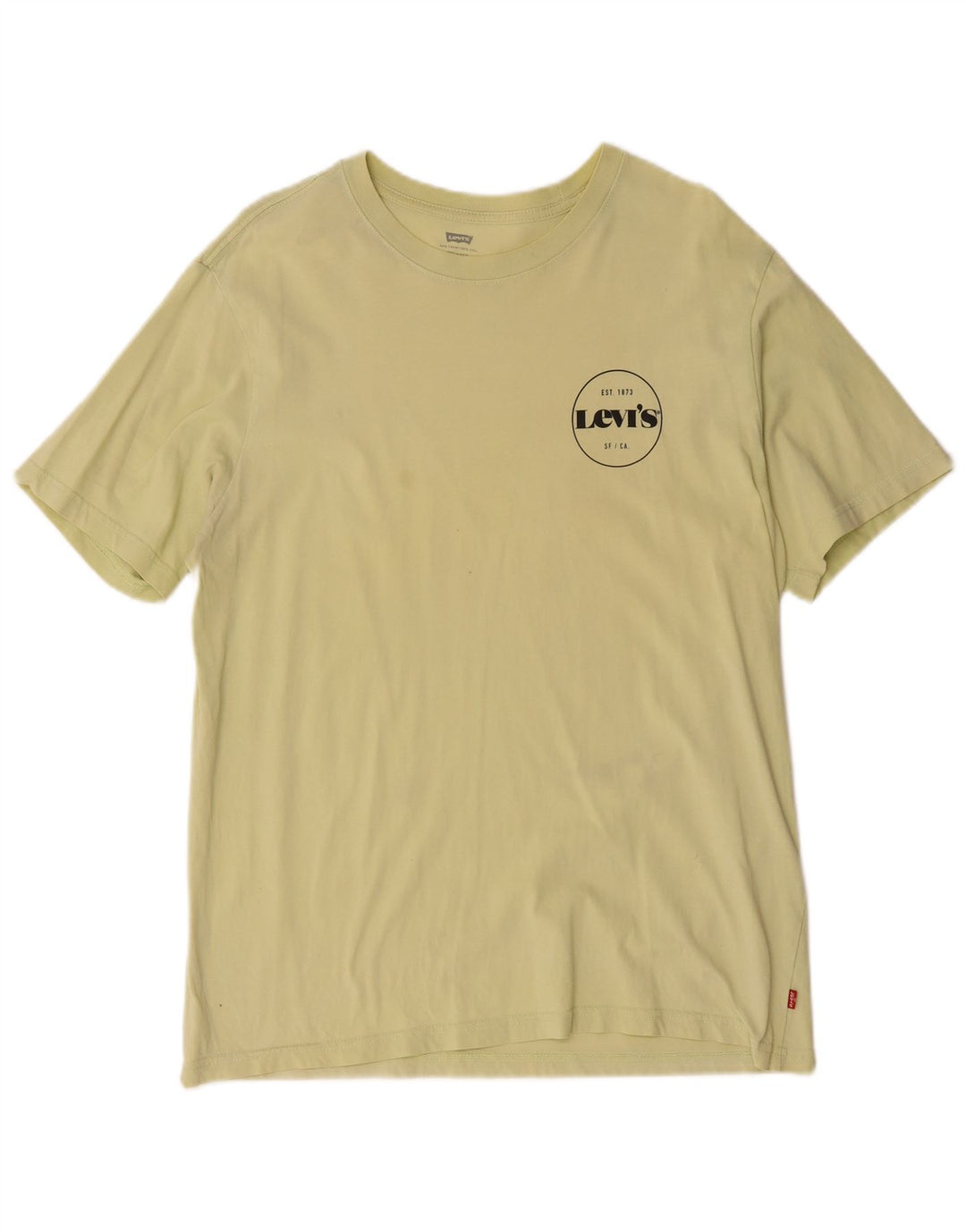 T-shirt rilassata da uomo Levi's Top in cotone giallo medio