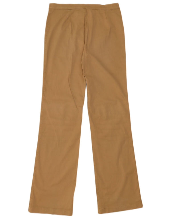 Pantaloni casual Bootcut da donna Moschino UK 10 Small W28 L32 Cotone beige