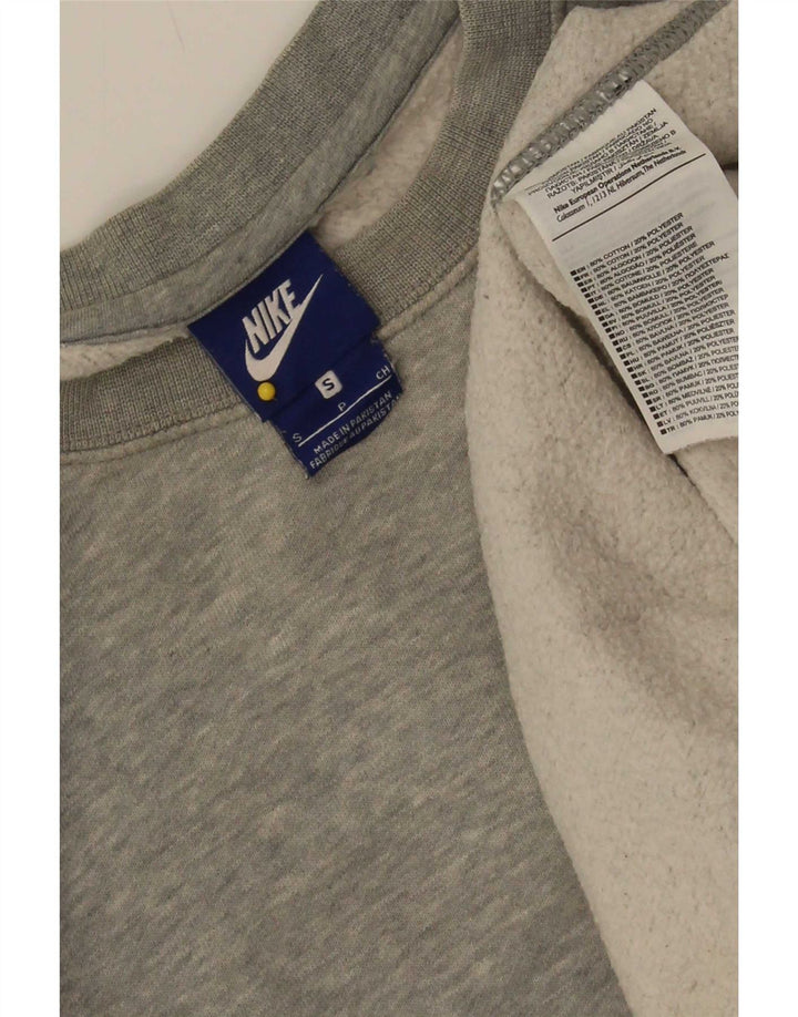 Felpa da uomo Nike Maglione piccolo grigio cotone screziato