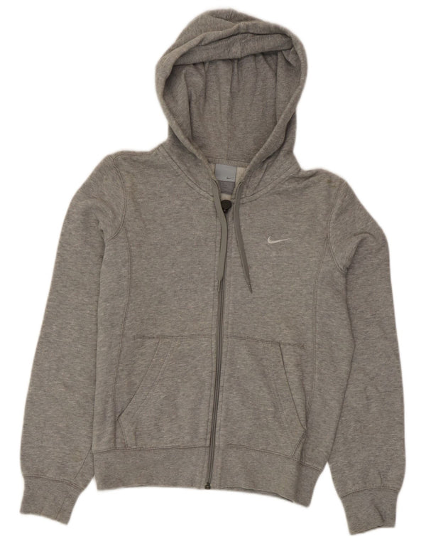 Felpa con cappuccio e zip oversize da donna Nike UK 6/8 XS Grigio