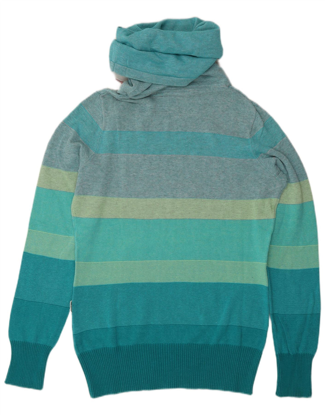 Maglione Kappa da uomo con collo alto e collo alto in cotone a righe blu medio