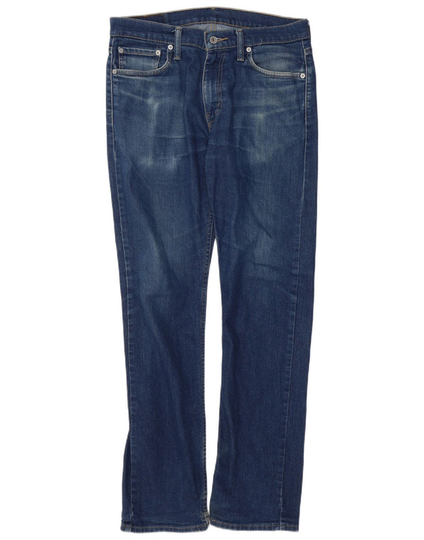LEVI'S Jeans 513 slim dritti da uomo W32 L32 cotone blu